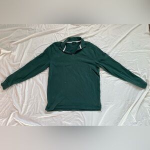 J. Crew Teal Quarter-Zip Sweatshirt